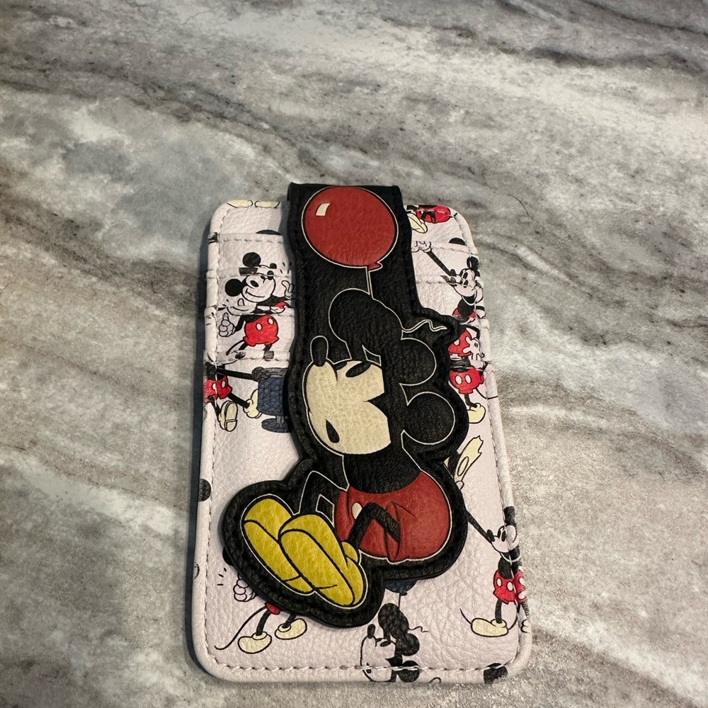 Loungefly Black and Yellow Wallet with Mickey Mouse Design